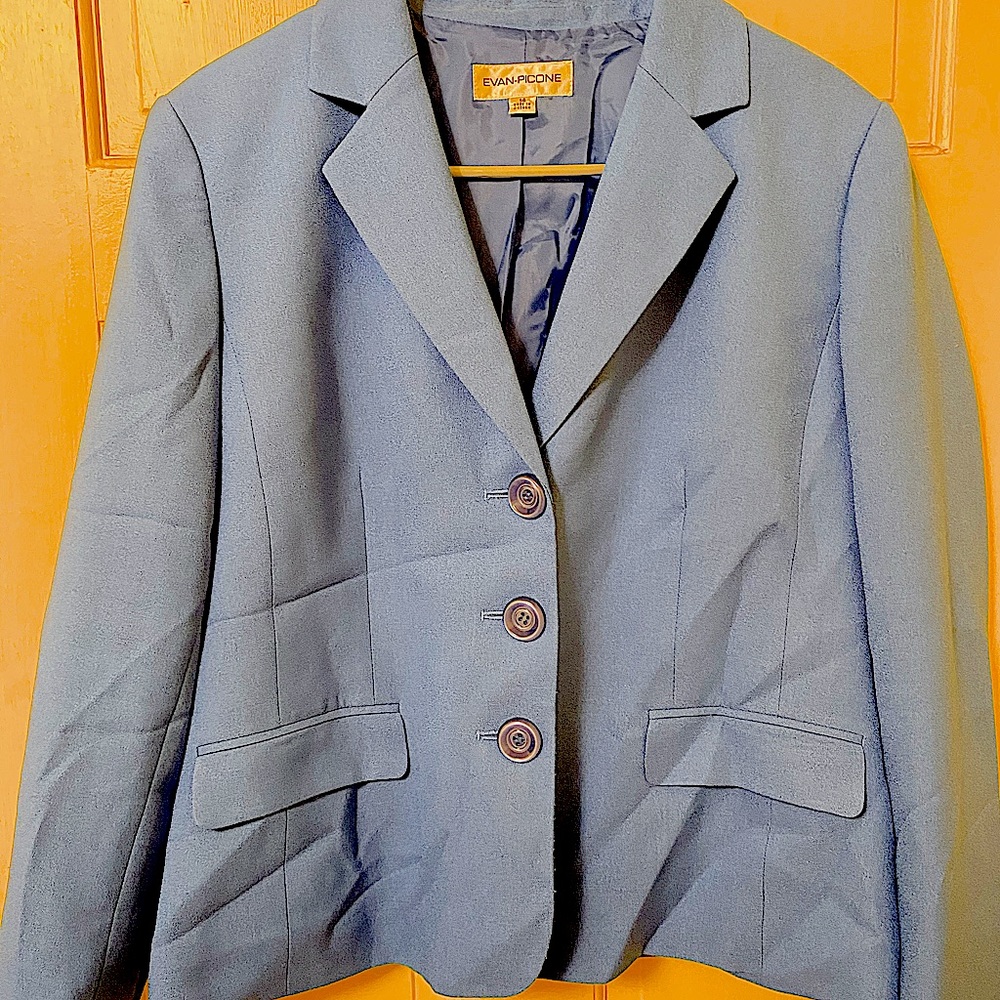 Evan Picone Ladies Suit Jacket in Blue